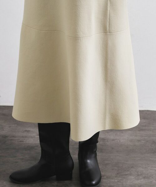 OPAQUE.CLIP / オペーク ドット クリップ ロング・マキシ丈ワンピース | 裾フレアニットワンピース【洗濯機OK/抗ピル】 | 詳細15