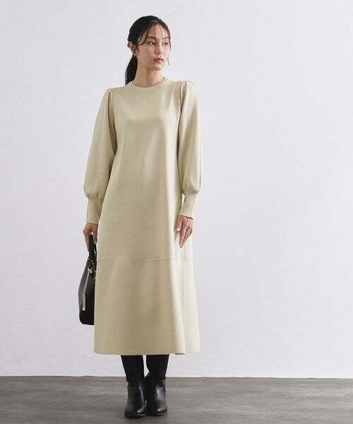 OPAQUE.CLIP / オペーク ドット クリップ ロング・マキシ丈ワンピース | 裾フレアニットワンピース【洗濯機OK/抗ピル】 | 詳細5