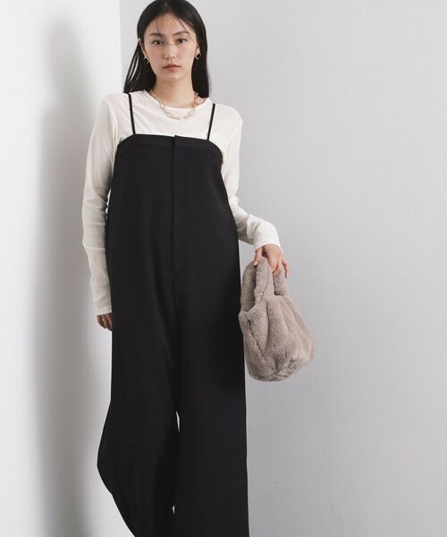 OPAQUE. CLIP/オペーク ドット クリップ ベアサロペット【洗濯機OK】 ブラック(019) 40(L) OPAQUE. CLIP/オペーク ドット クリップ ベアサロペット【洗濯機OK】 ブラック(019) 40(L)