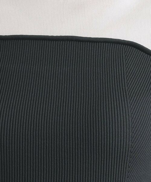 OPAQUE.CLIP / オペーク ドット クリップ ロング・マキシ丈ワンピース | 配色ビスチェニットワンピース【洗濯機OK】 | 詳細4