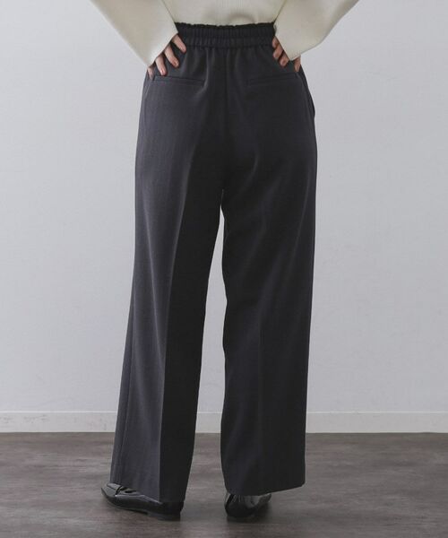 OPAQUE.CLIP / オペーク ドット クリップ パンツ | ピンストライプイージーワイドパンツ【吸湿発熱/ストレッチ/洗濯機OK】 | 詳細11