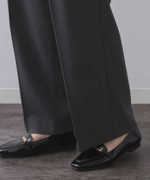 OPAQUE.CLIP / オペーク ドット クリップ パンツ | ピンストライプイージーワイドパンツ【吸湿発熱/ストレッチ/洗濯機OK】 | 詳細14