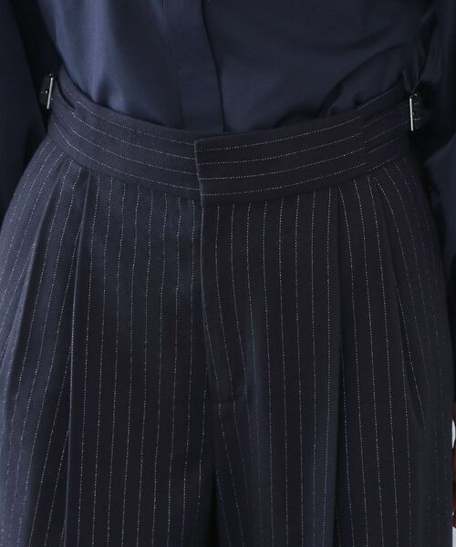 OPAQUE.CLIP / オペーク ドット クリップ パンツ | ラメストライプワイドパンツ【洗濯機OK】 | 詳細12