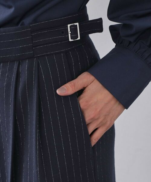 OPAQUE.CLIP / オペーク ドット クリップ パンツ | ラメストライプワイドパンツ【洗濯機OK】 | 詳細15