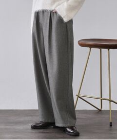 OPAQUE.CLIP / オペーク ドット クリップ パンツ | メランジ カーヴィーパンツ【洗濯機OK】