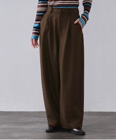 OPAQUE.CLIP / オペーク ドット クリップ パンツ | メランジ カーヴィーパンツ【洗濯機OK】