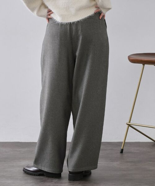 OPAQUE.CLIP / オペーク ドット クリップ パンツ | メランジ カーヴィーパンツ【洗濯機OK】 | 詳細1