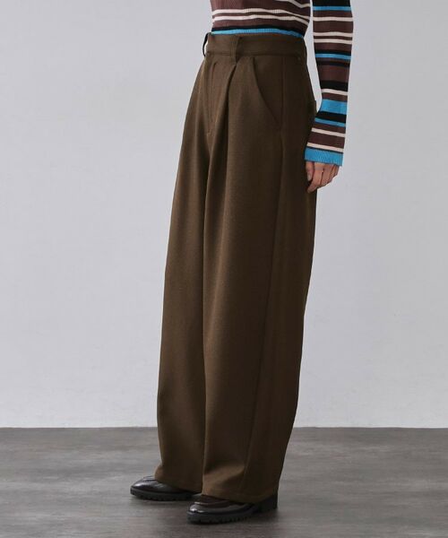 OPAQUE.CLIP / オペーク ドット クリップ パンツ | メランジ カーヴィーパンツ【洗濯機OK】 | 詳細5