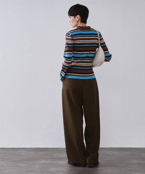 OPAQUE.CLIP / オペーク ドット クリップ パンツ | メランジ カーヴィーパンツ【洗濯機OK】 | 詳細7