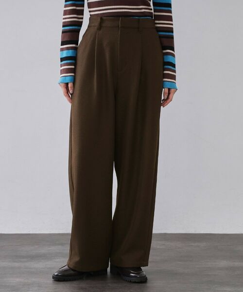 OPAQUE.CLIP / オペーク ドット クリップ パンツ | メランジ カーヴィーパンツ【洗濯機OK】 | 詳細9