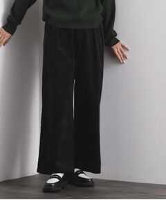 OPAQUE.CLIP / オペーク ドット クリップ パンツ | 別珍タックワイドパンツ【洗える】