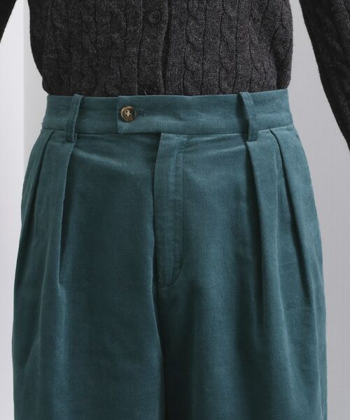 OPAQUE.CLIP / オペーク ドット クリップ パンツ | 別珍タックワイドパンツ【洗える】 | 詳細12