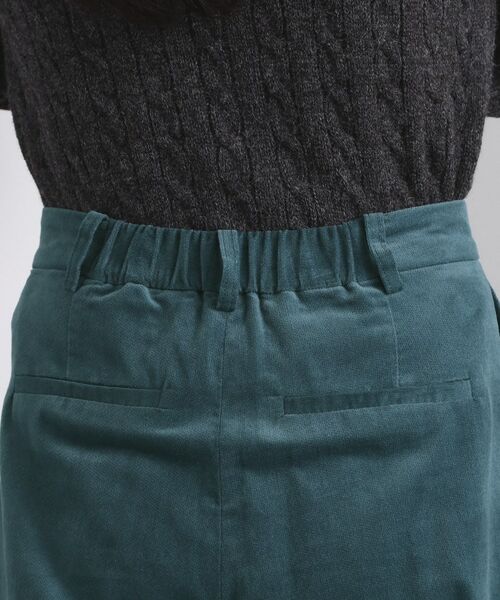 OPAQUE.CLIP / オペーク ドット クリップ パンツ | 別珍タックワイドパンツ【洗える】 | 詳細13