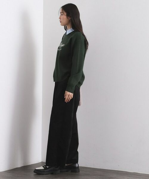 OPAQUE.CLIP / オペーク ドット クリップ パンツ | 別珍タックワイドパンツ【洗える】 | 詳細3