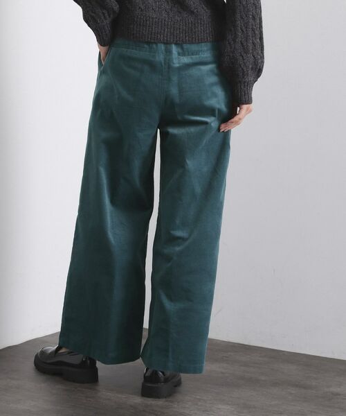 OPAQUE.CLIP / オペーク ドット クリップ パンツ | 別珍タックワイドパンツ【洗える】 | 詳細5