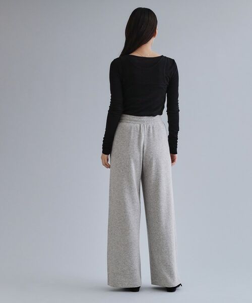 OPAQUE.CLIP / オペーク ドット クリップ パンツ | 【es】ニットワイドパンツ【洗濯機OK】 | 詳細3