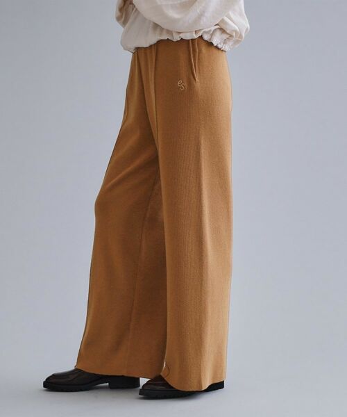 OPAQUE.CLIP / オペーク ドット クリップ パンツ | 【es】ニットワイドパンツ【洗濯機OK】 | 詳細5