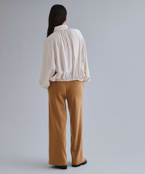 OPAQUE.CLIP / オペーク ドット クリップ パンツ | 【es】ニットワイドパンツ【洗濯機OK】 | 詳細7