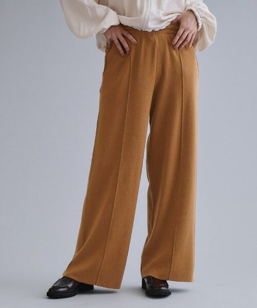 OPAQUE. CLIP/オペーク ドット クリップ 【es】ニットワイドパンツ【洗濯機OK】 キャメルブラウン(041) 36(S) OPAQUE. CLIP/オペーク ドット クリップ 【es】ニットワイドパンツ【洗濯機OK】 キャメルブラウン(041) 36(S)