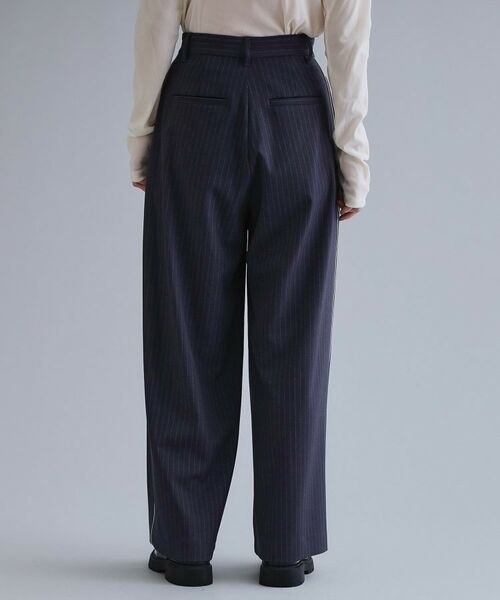 OPAQUE.CLIP / オペーク ドット クリップ パンツ | 【es】ピンストライプ 変形ワイドパンツ【洗濯機OK】 | 詳細11