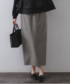 OPAQUE.CLIP / オペーク ドット クリップ ロング・マキシ丈スカート | 裏起毛イージーナロースカート／ネオサーモ【蓄熱素材／洗濯機洗い可