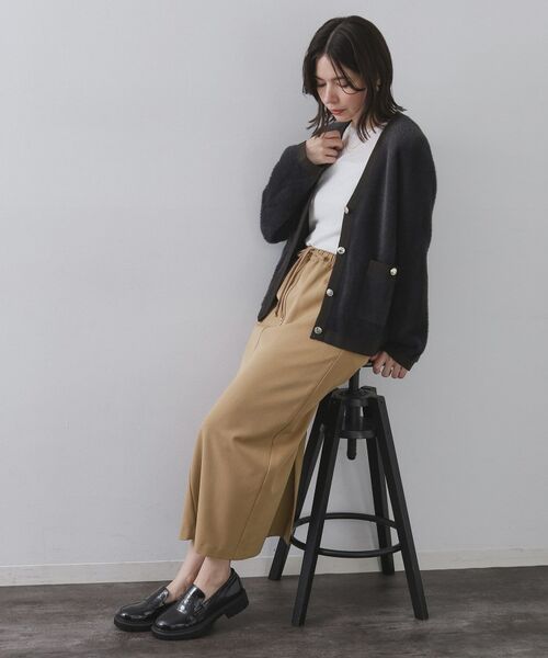 OPAQUE.CLIP / オペーク ドット クリップ ロング・マキシ丈スカート | 裏起毛イージーナロースカート／ネオサーモ【蓄熱素材／洗濯機洗い可 | 詳細11