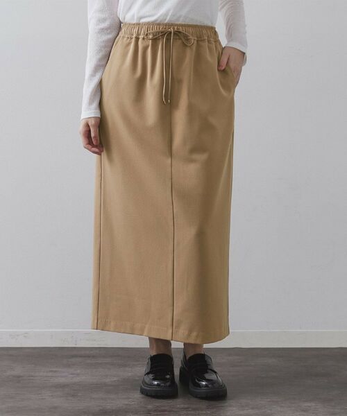 OPAQUE.CLIP / オペーク ドット クリップ ロング・マキシ丈スカート | 裏起毛イージーナロースカート／ネオサーモ【蓄熱素材／洗濯機洗い可 | 詳細13