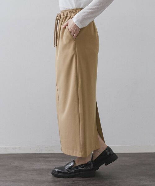 OPAQUE.CLIP / オペーク ドット クリップ ロング・マキシ丈スカート | 裏起毛イージーナロースカート／ネオサーモ【蓄熱素材／洗濯機洗い可 | 詳細14