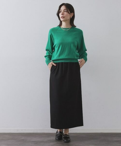 OPAQUE.CLIP / オペーク ドット クリップ ロング・マキシ丈スカート | 裏起毛イージーナロースカート／ネオサーモ【蓄熱素材／洗濯機洗い可 | 詳細6