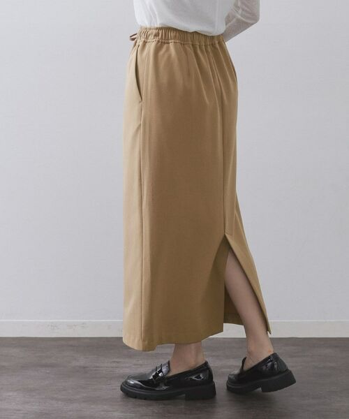 OPAQUE.CLIP / オペーク ドット クリップ ロング・マキシ丈スカート | 裏起毛イージーナロースカート／ネオサーモ【蓄熱素材／洗濯機洗い可 | 詳細9