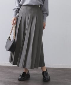 OPAQUE.CLIP / オペーク ドット クリップ ロング・マキシ丈スカート | ワイドプリーツスカート【洗濯機OK】