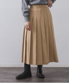 OPAQUE.CLIP / オペーク ドット クリップ ロング・マキシ丈スカート | ワイドプリーツスカート【洗濯機OK】