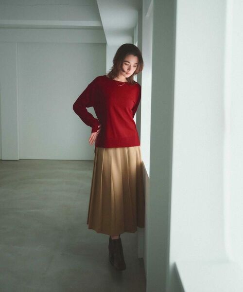 OPAQUE.CLIP / オペーク ドット クリップ ロング・マキシ丈スカート | ワイドプリーツスカート【洗濯機OK】 | 詳細15