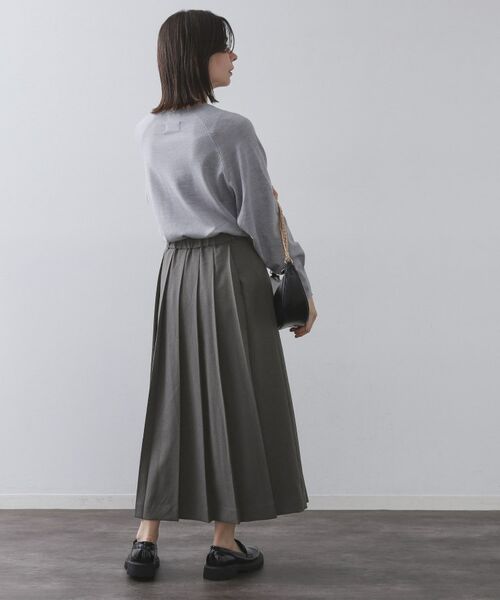 OPAQUE.CLIP / オペーク ドット クリップ ロング・マキシ丈スカート | ワイドプリーツスカート【洗濯機OK】 | 詳細3