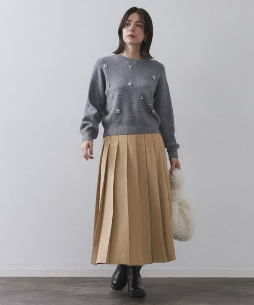 OPAQUE.CLIP / オペーク ドット クリップ ロング・マキシ丈スカート | ワイドプリーツスカート【洗濯機OK】 | 詳細6