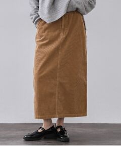 OPAQUE.CLIP / オペーク ドット クリップ ロング・マキシ丈スカート | コーデュロイナロースカート【洗濯機OK】