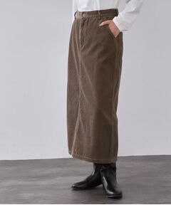 OPAQUE.CLIP / オペーク ドット クリップ ロング・マキシ丈スカート | コーデュロイナロースカート【洗濯機OK】