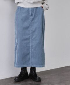 OPAQUE.CLIP / オペーク ドット クリップ ロング・マキシ丈スカート | コーデュロイナロースカート【洗濯機OK】