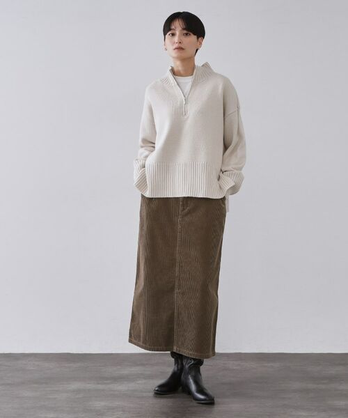 OPAQUE.CLIP / オペーク ドット クリップ ロング・マキシ丈スカート | コーデュロイナロースカート【洗濯機OK】 | 詳細10