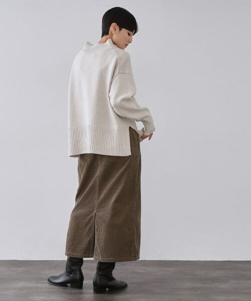 OPAQUE.CLIP / オペーク ドット クリップ ロング・マキシ丈スカート | コーデュロイナロースカート【洗濯機OK】 | 詳細11