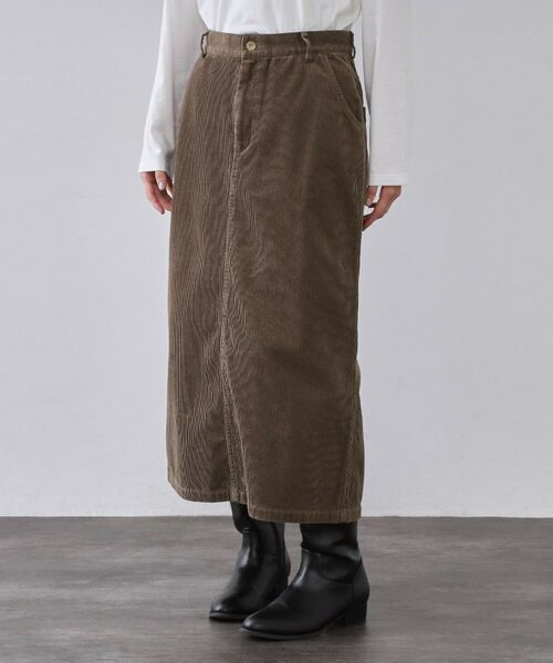 OPAQUE.CLIP / オペーク ドット クリップ ロング・マキシ丈スカート | コーデュロイナロースカート【洗濯機OK】 | 詳細13