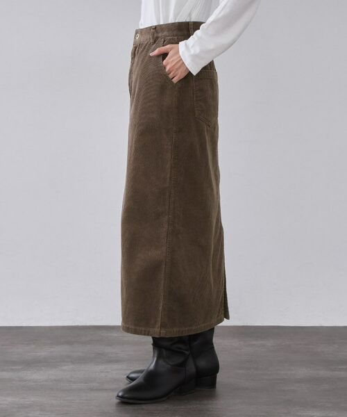 OPAQUE.CLIP / オペーク ドット クリップ ロング・マキシ丈スカート | コーデュロイナロースカート【洗濯機OK】 | 詳細14