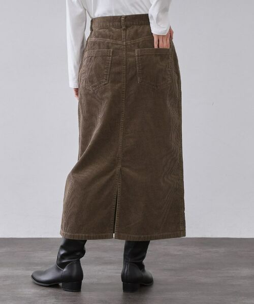 OPAQUE.CLIP / オペーク ドット クリップ ロング・マキシ丈スカート | コーデュロイナロースカート【洗濯機OK】 | 詳細15