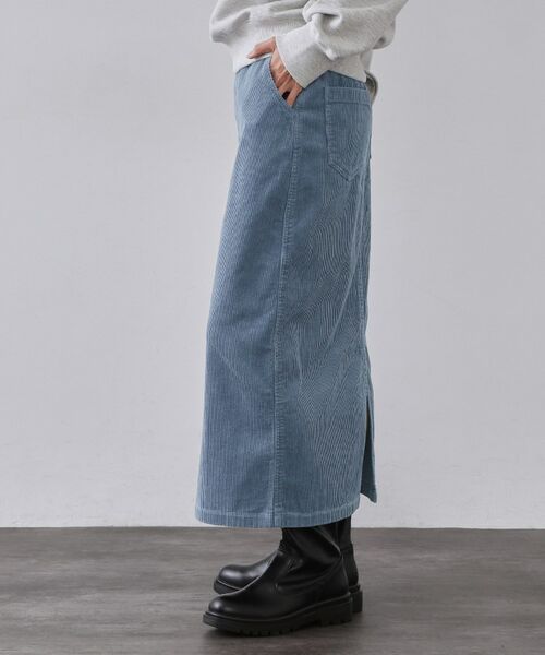 OPAQUE.CLIP / オペーク ドット クリップ ロング・マキシ丈スカート | コーデュロイナロースカート【洗濯機OK】 | 詳細5