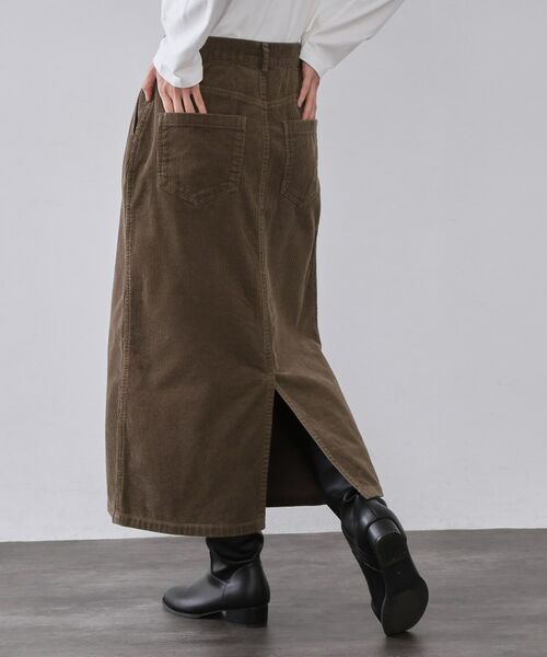 OPAQUE.CLIP / オペーク ドット クリップ ロング・マキシ丈スカート | コーデュロイナロースカート【洗濯機OK】 | 詳細9