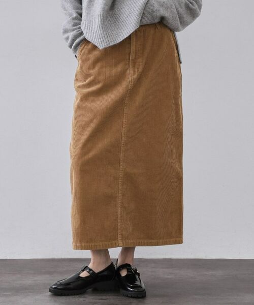 OPAQUE. CLIP/オペーク ドット クリップ コーデュロイナロースカート【洗濯機OK】 キャメルブラウン(041) 42(LL) OPAQUE. CLIP/オペーク ドット クリップ コーデュロイナロースカート【洗濯機OK】 キャメルブラウン(041) 42(LL)