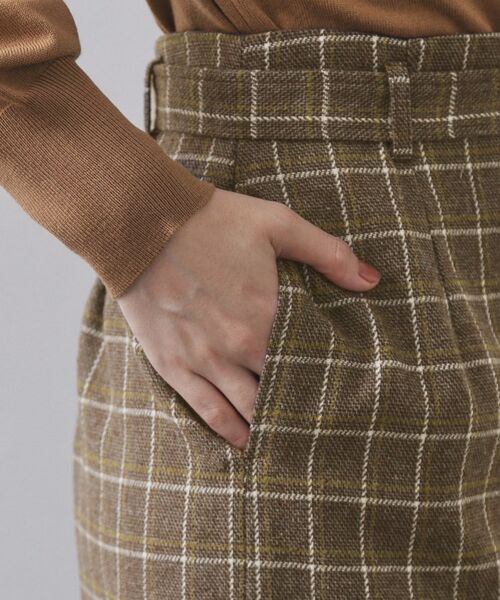 OPAQUE.CLIP / オペーク ドット クリップ ロング・マキシ丈スカート | チェックツイード ラップ風ナロースカート【洗濯機OK】 | 詳細18