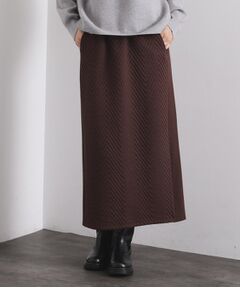 OPAQUE.CLIP / オペーク ドット クリップ ロング・マキシ丈スカート | キルティングイージーナロースカート【洗濯機OK】