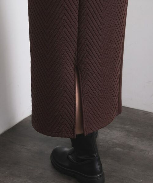 OPAQUE.CLIP / オペーク ドット クリップ ロング・マキシ丈スカート | キルティングイージーナロースカート【洗濯機OK】 | 詳細16