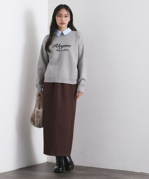 OPAQUE.CLIP / オペーク ドット クリップ ロング・マキシ丈スカート | キルティングイージーナロースカート【洗濯機OK】 | 詳細6